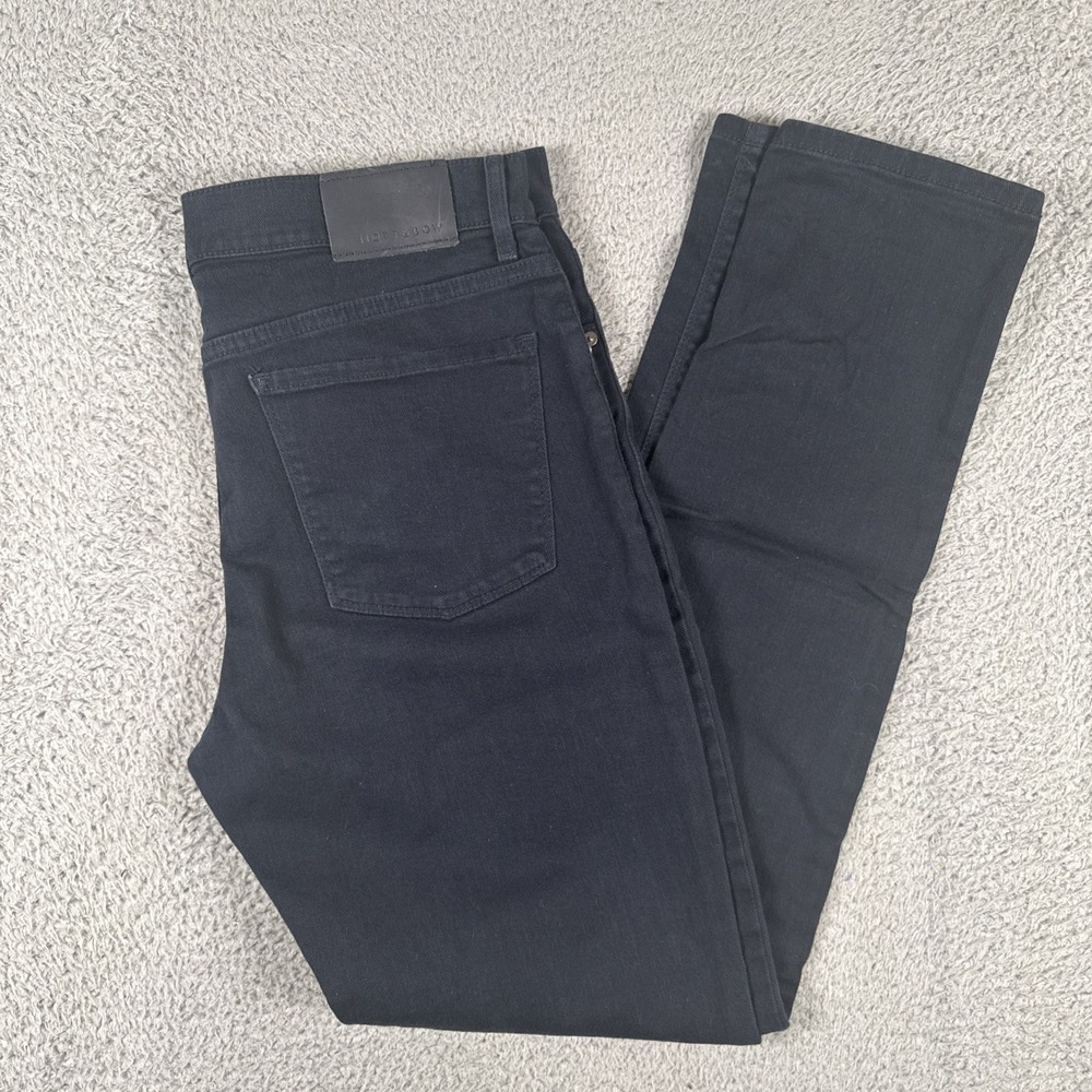 Mott and Bow Jeans Men's 34x32 Dark Navy Blue Skinny Mercer Twill Stretch